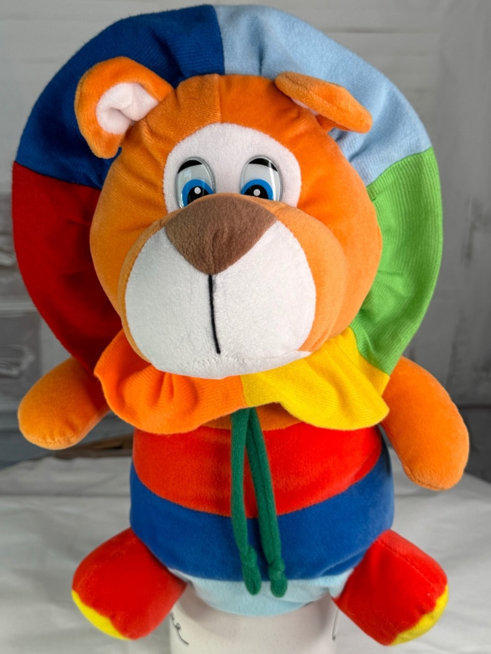 Yes Club A & A Plush Rainbow Colorful Safari Lion Stuffed Animal Toy 12"